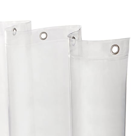 Kenney Mfg Medium Weight PEVA Stall Shower Curtain Liner, 42in W x 72in H, Clear KN61147